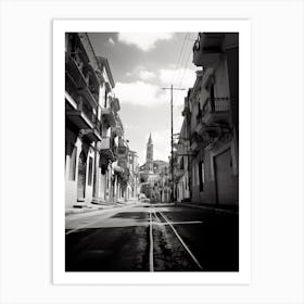 Sanremo, Italy, Black And White Photography 2 Art Print