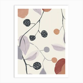 Mulberry Close Up Illustration 2 Art Print