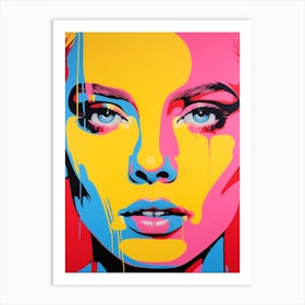 Face Pop Art 3 Art Print