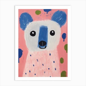 Playful Illustration Of Koala For Kids Room 2 Art Print