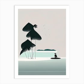 Andaman And Nicobar Islands India Simplistic Tropical Destination Art Print