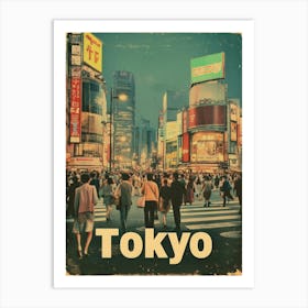 Aihrgdesign A Classic 1960s Travel Poster For Tokyo Showcasin D636f28d A047 4110 9051 2bbbb2ac8b21 1 Art Print