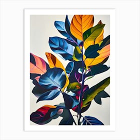 Colorful Leaves 3 Art Print