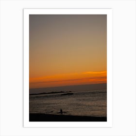 Fishing at Sunset Art Print