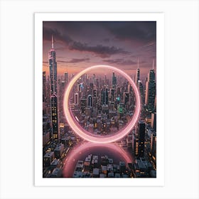 Futuristic Cityscape Art Print