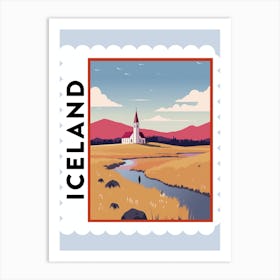 Iceland 1 Travel Stamp Poster Art Print