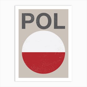 Poland Flag Art Print