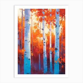 Aspen Forest Canvas Print Art Print