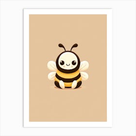 Cute Bumblebee Nursery Baby Print Art Print