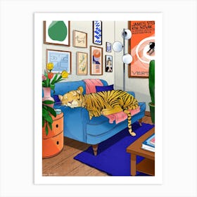 A Big Cat Art Print