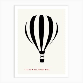 Hot Air Balloon Kids Bedroom Art Print