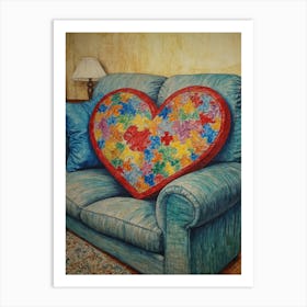 Heart Of Autism Art Print