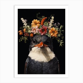 Bird With A Flower Crown Dipper 3 Art Print