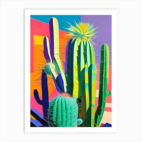 Spider Cactus Modern Abstract Pop Art Print