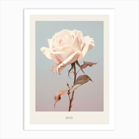 Floral Illustration Rose 4 Poster Art Print