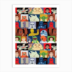 Star Wars Characters 1 Art Print