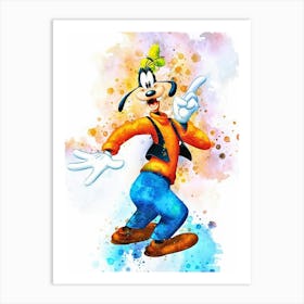 Goofy Is Happy Art Print