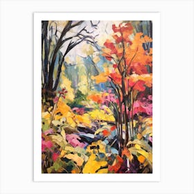 Autumn Gardens Painting Vandusen Botanical Garden Canada Art Print