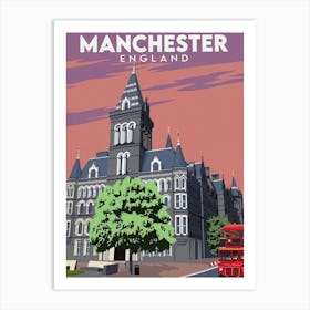 Manchester Skyline England Art Print