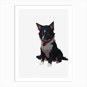 Border Collie Art Print