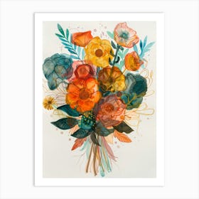 Bouquet Of Flowers 1 Art Print