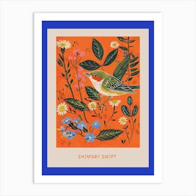 Spring Birds Poster Chimney Swift 1 Art Print