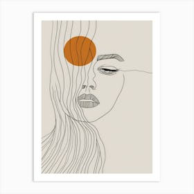 Portrait Of A Woman 3 Art Print