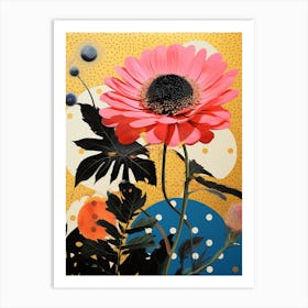 Surreal Florals Daisy 1 Flower Painting Art Print