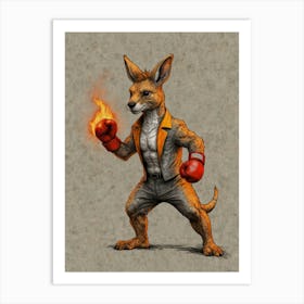 Kangaroo 7 Art Print