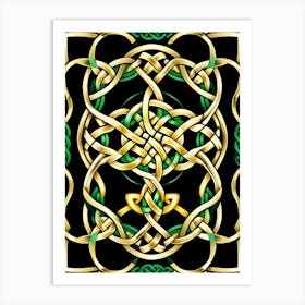 Abstract Celtic Knot 14 Art Print