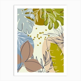 Tropical Leaves 1 Art Print