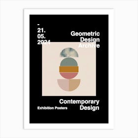 Geometric Design Archive Poster 01 Art Print