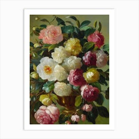 Camellia Painting 5 Flower Art Print