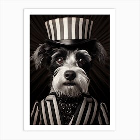 Dog In A Top Hat Art Print