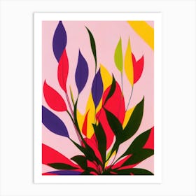 Devil’S Ivy Colourful Illustration Art Print