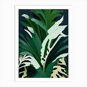 Staghorn Fern Vibrant Art Print