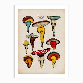 Sexy Mushroom Art Print
