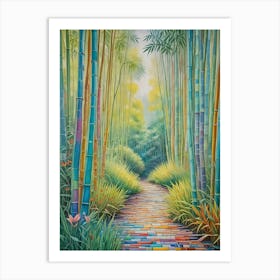 Bamboo In Colour Art Print