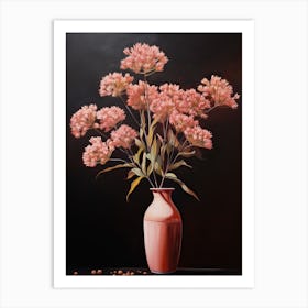 Bouquet Of Sedum Flowers, Autumn Fall Florals Painting 1 Art Print