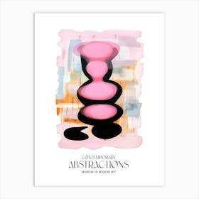 Pink Pop Painting Abstract 6 Exhibition Poster Art Print