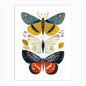 Colourful Insect Illustration Butterfly 8 Art Print