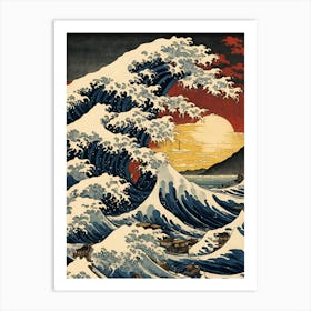 Great Wave Off Kanagawa 1 Art Print