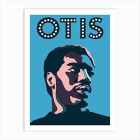 Otis Redding Blue Art Print