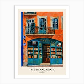 Lisbon Book Nook Bookshop 1 Poster Art Print