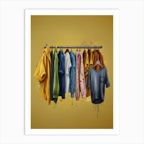Clothes Hanger Art Print