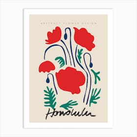 Honolulu Matisse Flower Art Print