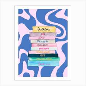 Eras Tour Book Shelf Art Print