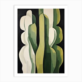 Modern Abstract Cactus Painting Carnegiea Gigantea Cactus 3 Art Print