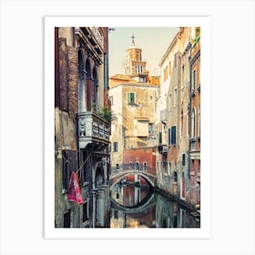 Canal Reflection Art Print