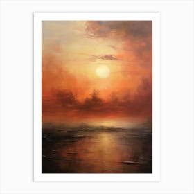 Sunset Over The Sea 5 Art Print